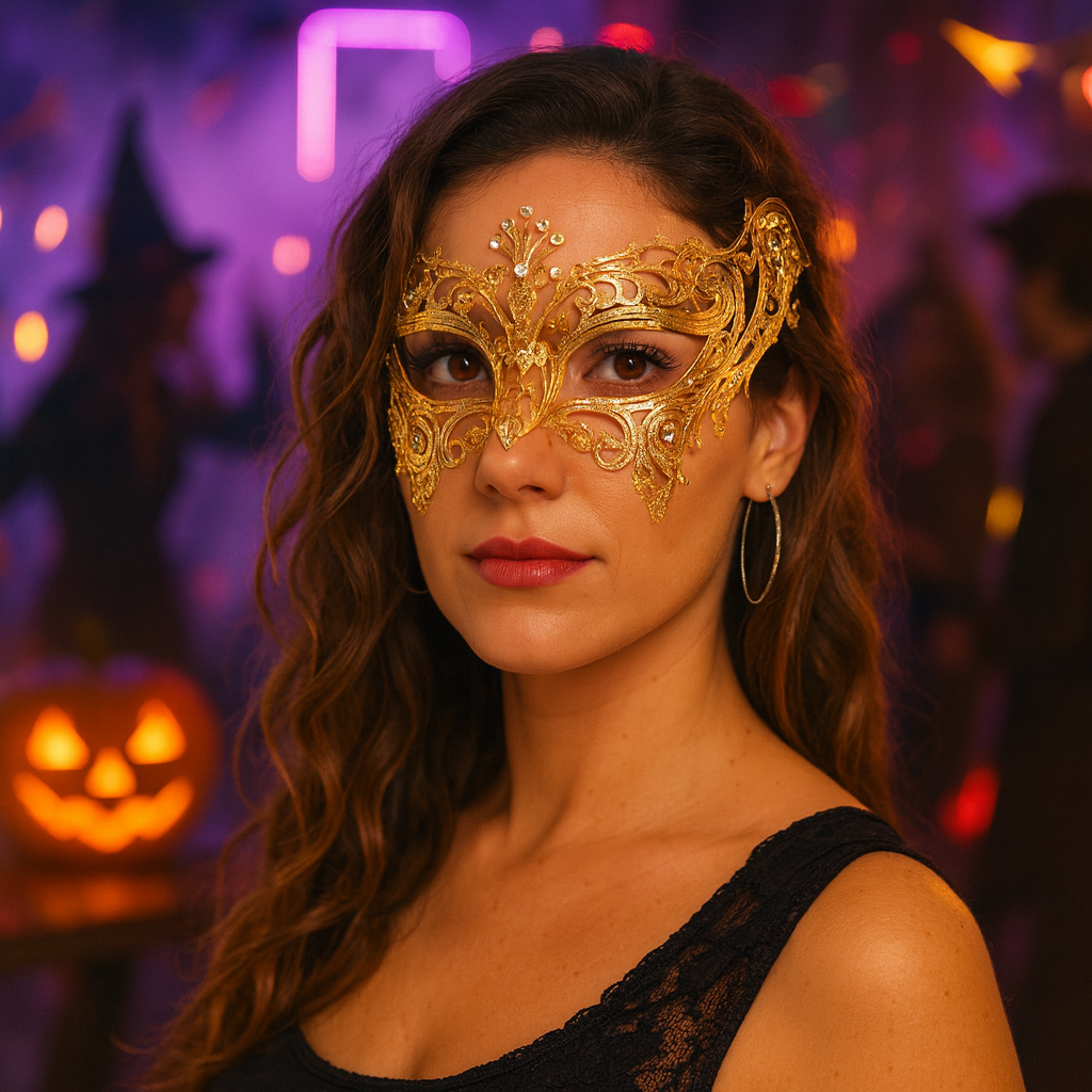 Venezealische Metallmaske für Halloween