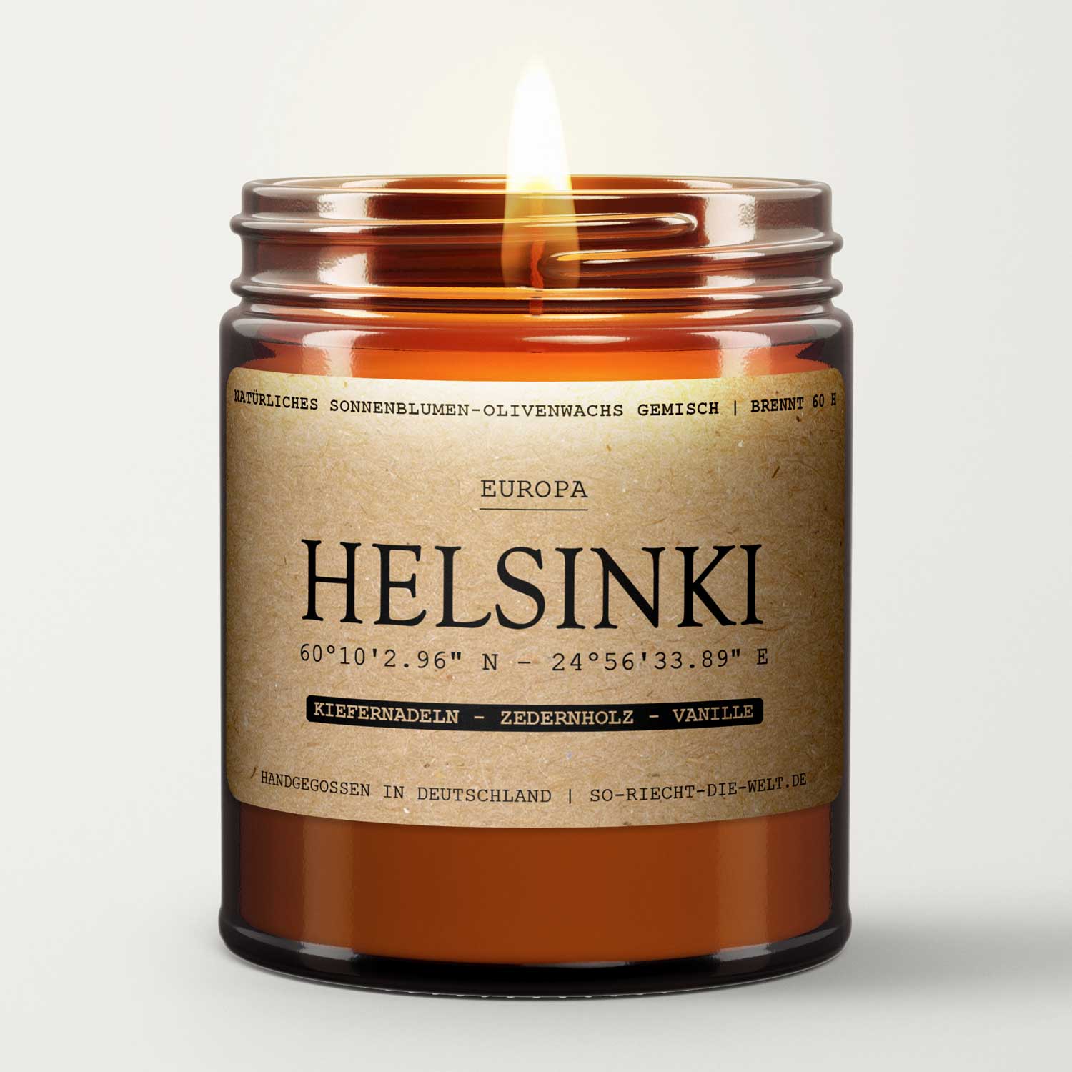 Helsinki Kerze - Kiefernadeln | Zedernholz | Vanille