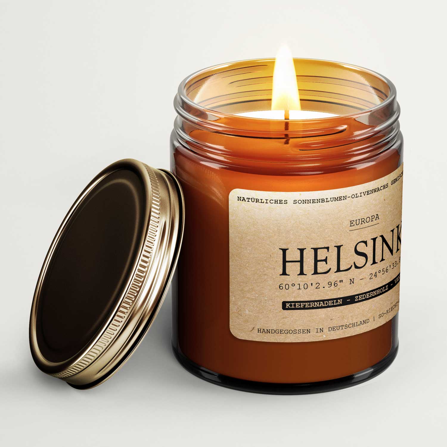 Helsinki Kerze - Kiefernadeln | Zedernholz | Vanille