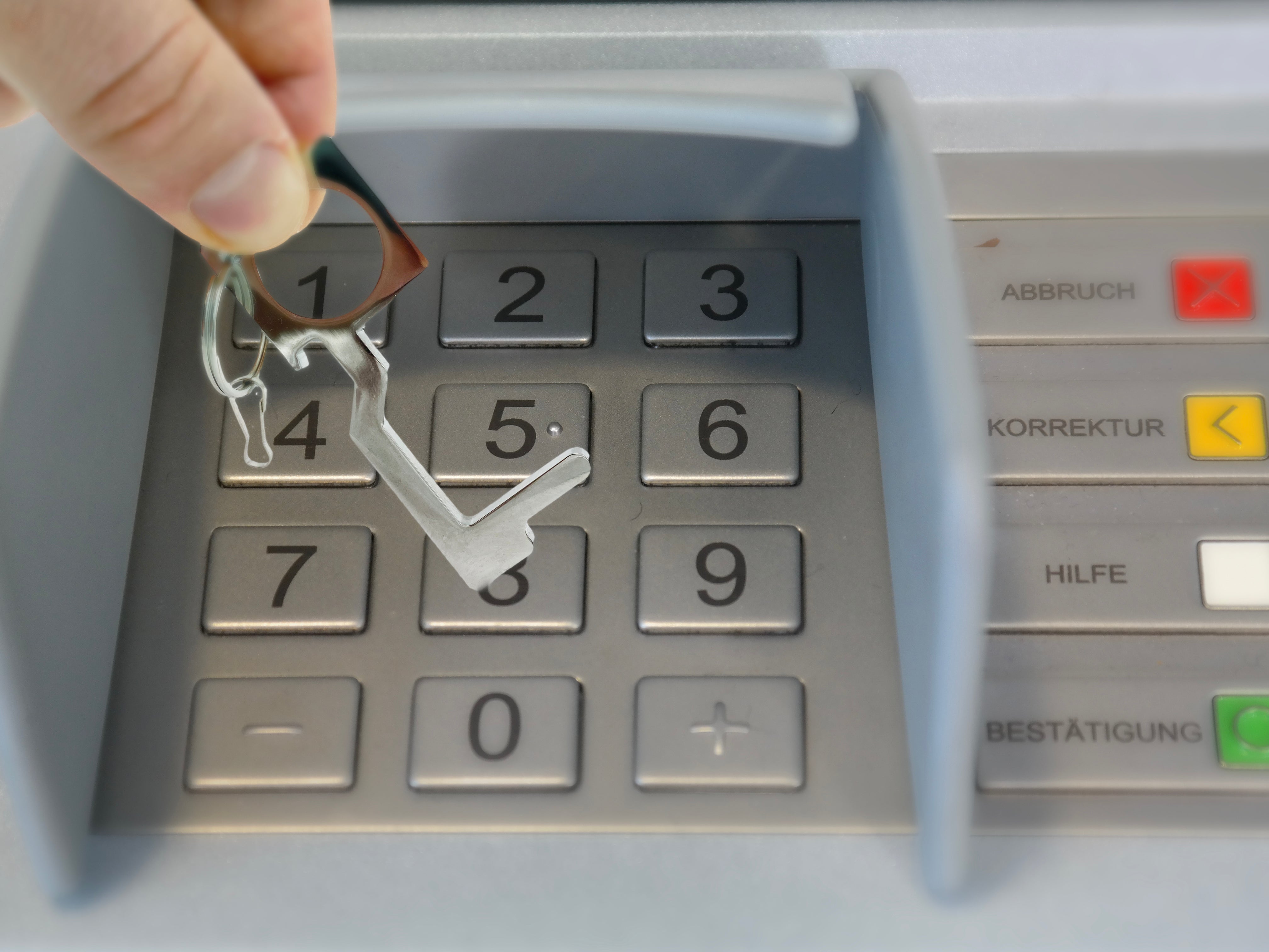 Clean Key Hygienehaken mit Flaschenöffner - Öffnen, Ziehen, Schieben & Drücken