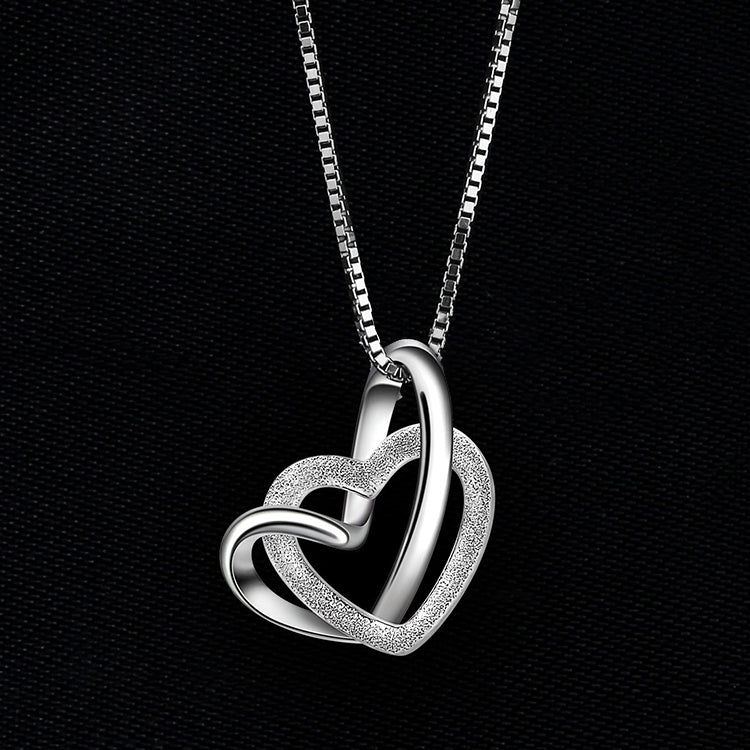 Two Hearth Pendant Halskette (925 Sterlingsilber)